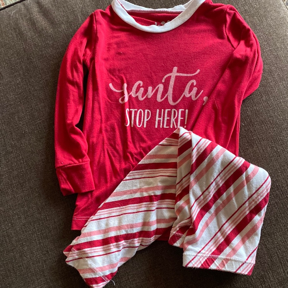 Kickee Pants “Santa, Stop Here” pajamas